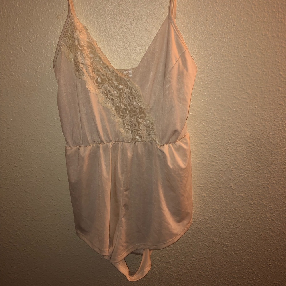 Cream intimate one piece